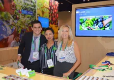 Andres Coloma, Menuka Shrestha and Susanne Bertolas with the Chilean Fresh Fruit Association.